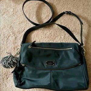 Kate Spade large nylon crossbody black